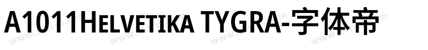 A1011Helvetika TYGRA字体转换